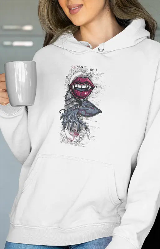 Womens Hooded SweatShirt Lipsy - White / XS